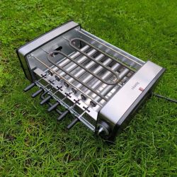 Grill 3 en 1 : Plancha, Brochettes, Hotdogs H.Koenig GB316 